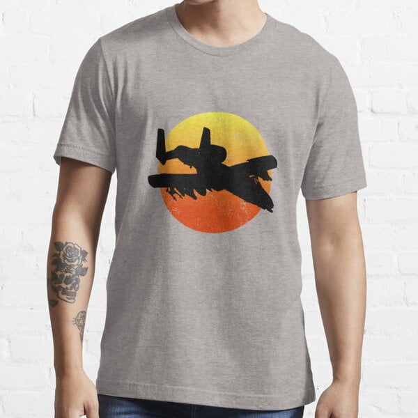 A-10 Warthog Silhouette Sunset Thunderbird Tank Buster A10 Gear