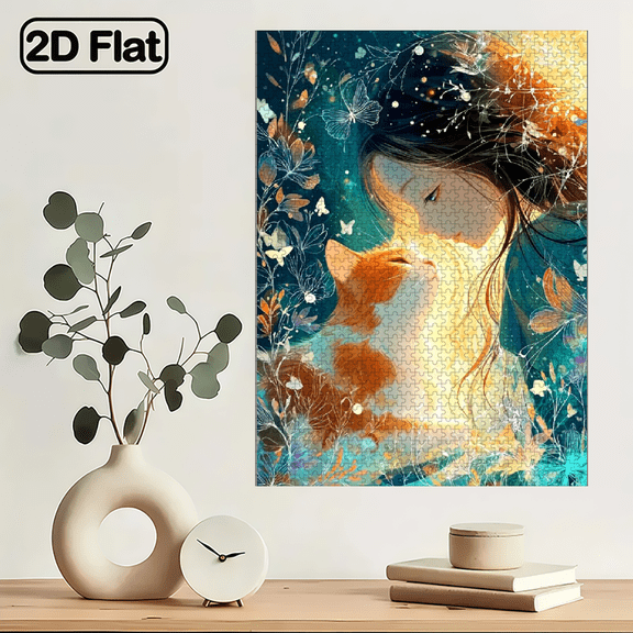 A 1000pcs Adult Puzzle Featuring Character and Landscape Themes, High Difficulty Level, Suitable for Adults, Family Entertainment.29.4*19.6 in