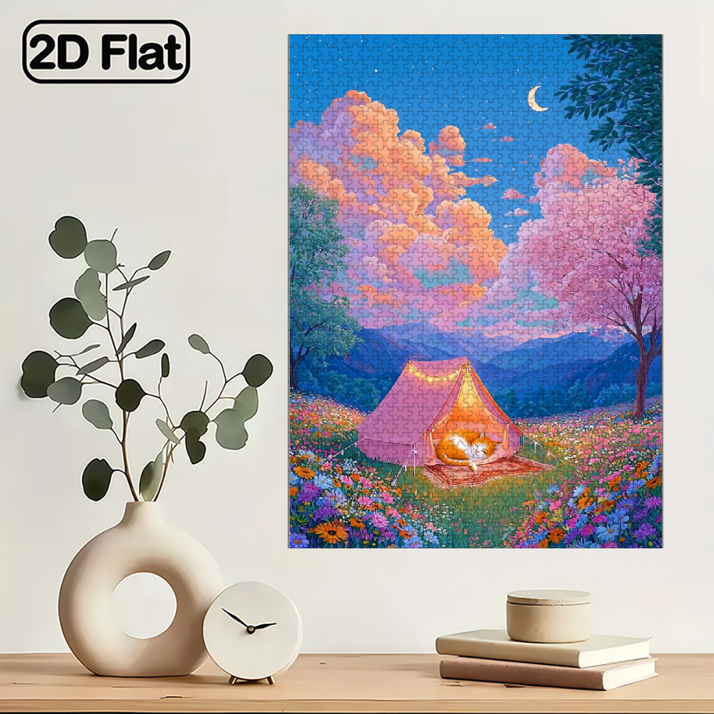 A 1000pcs Adult Puzzle Featuring  Landscape Themes, High Difficulty Level, Suitable for Adults, Family Entertainment.29.4*19.6 in