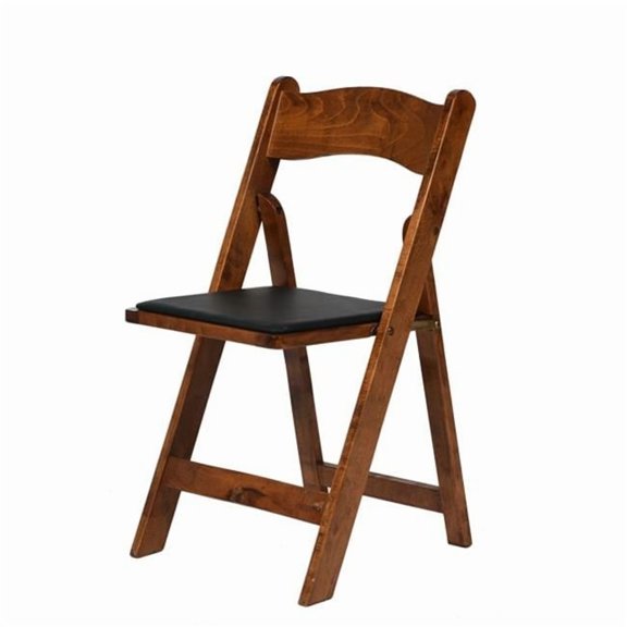 A-101-FRW Wood Folding Chair  Mahogany Red