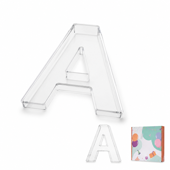 A 11 Inch Alphabet Number Charcuterie Serving Tray for Party Dessert Display
