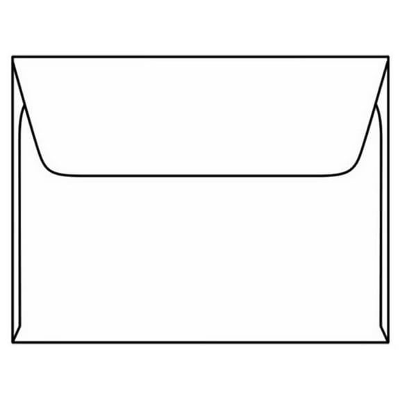 #A-2 Machine Insertable Announcement Envelopes, 4-3/8" x 5-3/4", 24#, White, Rounded Flaps (Box of 500)