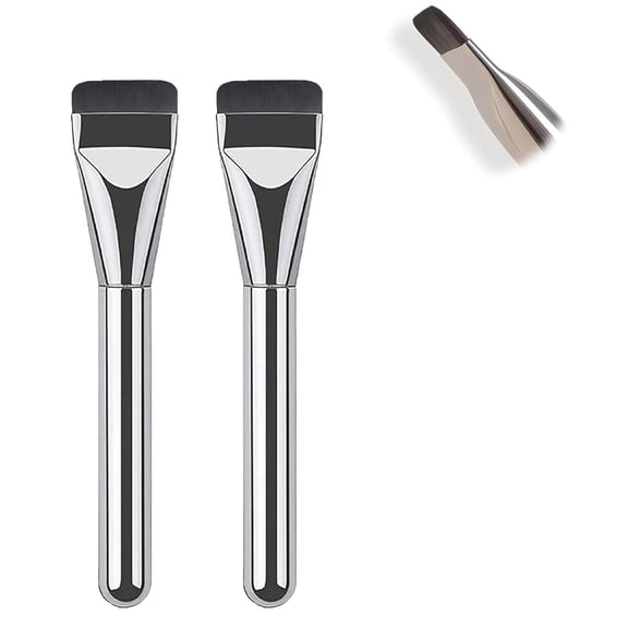 A 2 Pack Flat Top Concealer Brush For Flawless Makeup Application