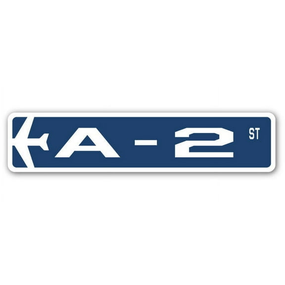A-2 Street Sign Air Force Aircraft Military | Indoor/Outdoor | 36" Wide