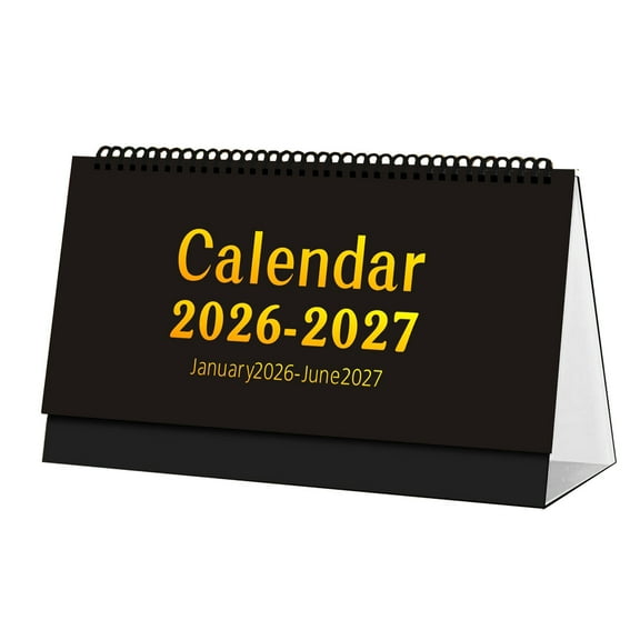 A 2026 2027 18 Month Desk Calendar With Stand Thick Paper Daily Grids To Do List Page Usa Holidays Office Home School Supplies Flip Calendar Organizer Planning Tool 260G