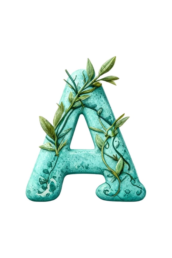 A 2D Style Acrylic Initial For Bag Charm Personalization And Car Interior Decor