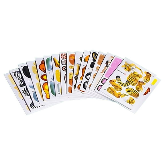 A 3D Animal Paradise Puzzle Set With 25 Interlocking Pieces For Creative Building And Learning