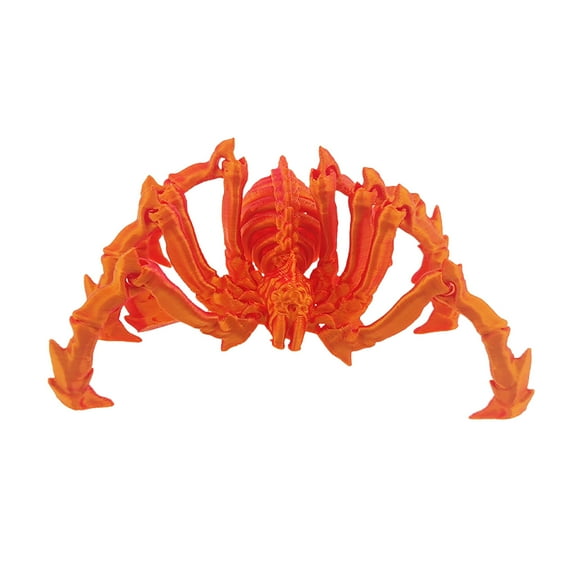 A 3D Printed Skeleton Tarantula Movable Model Ornament Articulated Spider Figure For Home Desk Decoration