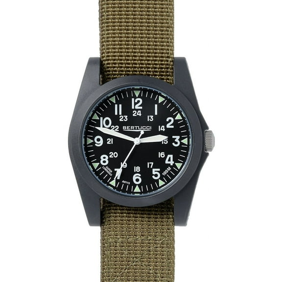 A-3P Sportsman Vintage Field Green / Black Quartz Analog Men's Watch 13351