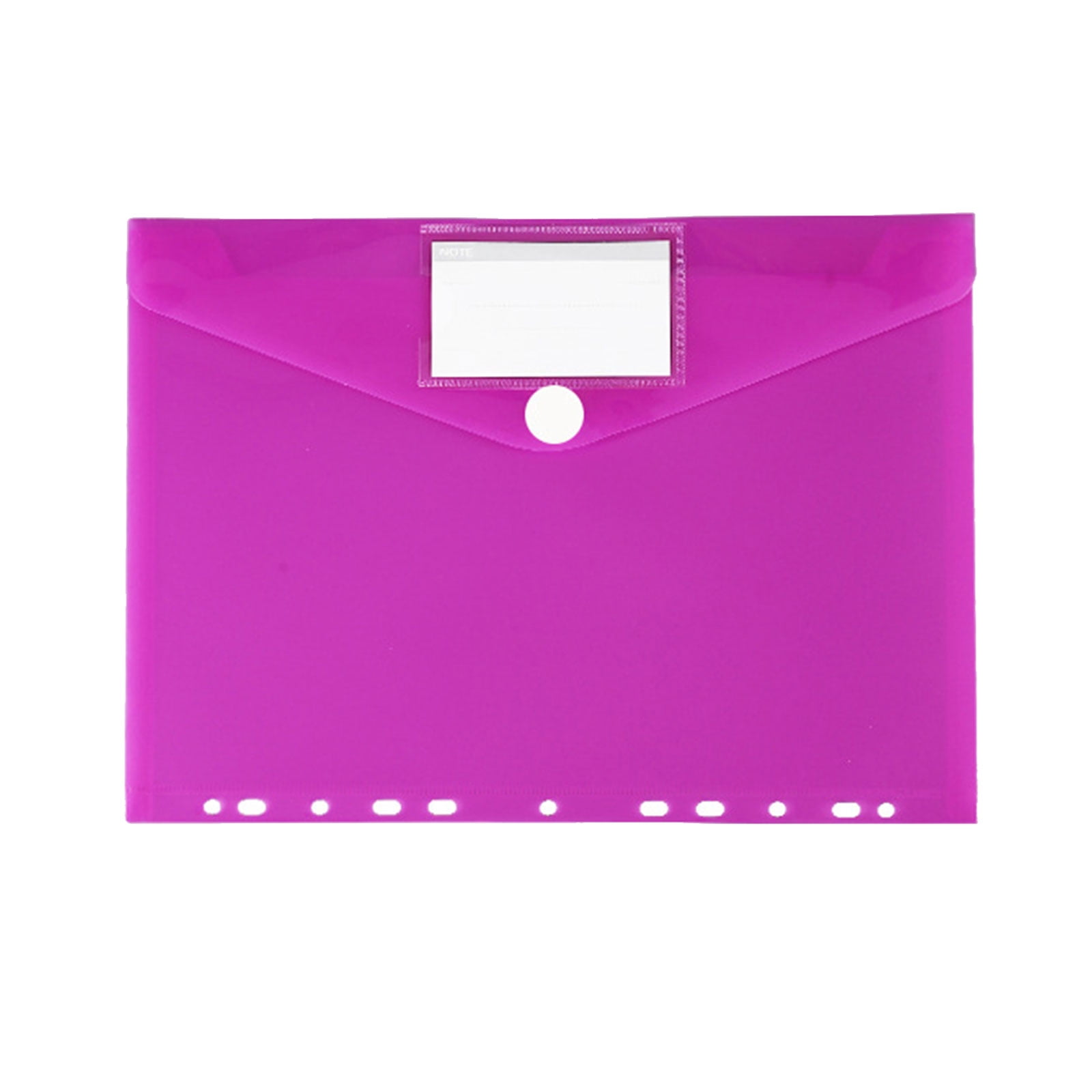 A 4 File Folder Clear Document Bag Document Folder with 11 Hole Edges ...