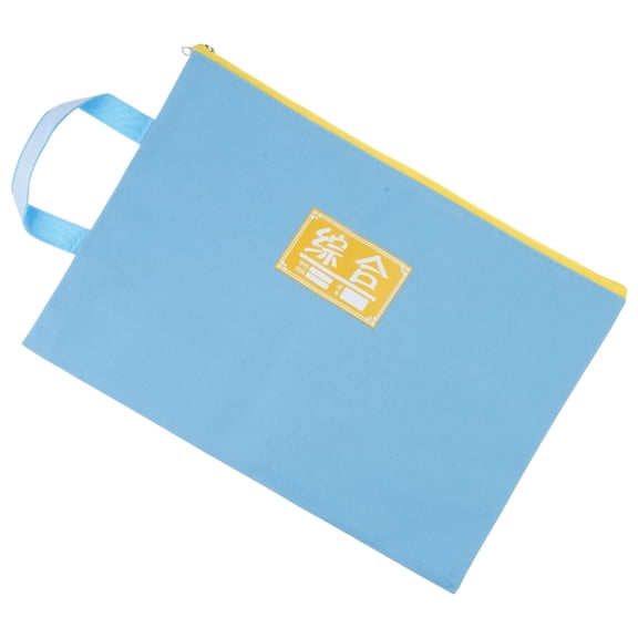 A 4 Handheld File Bag Document Folder Document Bag with Handle File Organiser Book Storage Bag School Office Supplies