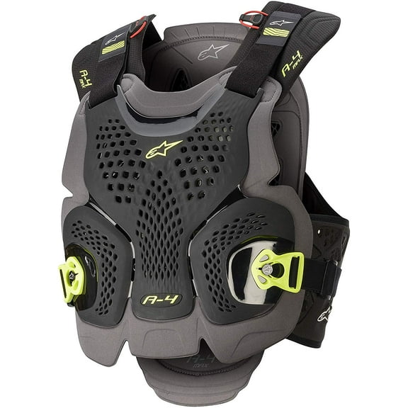Alpinestars A-4 Max MX Offroad Roost Guard Black/Yellow MD/LG