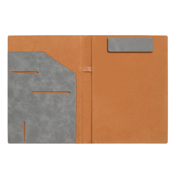 A 4 Writing Case with Magnetic Closure Business Folder Multifunctional Leather Clip Board Conference Folder for Office