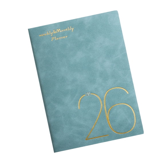 A 5 2026 Schedule Notebook Simple Journaling Notebooks Leather Calendar Planner For Work School Travel