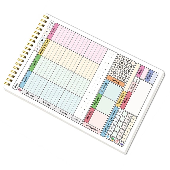 A 5 Calorie Planner Schedules Habits Trackers Notebook Daily Habits ...
