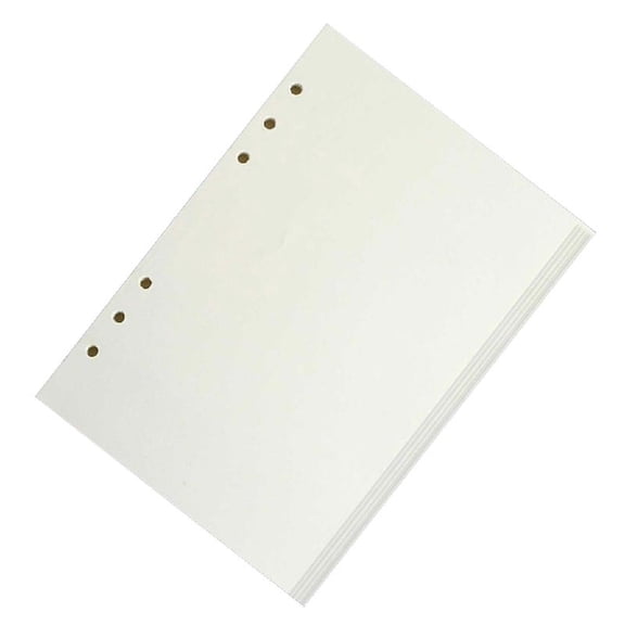 A 5 Grid Refill Paper Insert Sheets Lined Paper 80 Sheets 6 Holes Refillable Filling Paper for Notebook Planner Diary