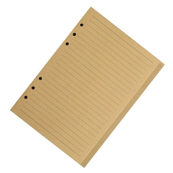 A 5 Horizontal Line Paper Refillable Refill Paper Lined Filler Paper for Notes