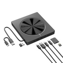 A 5-In-1 Usb External Dvd Drive Portable Cd Dvd Burner With Usb 3.0 Support Plug And Play For Laptop Desktop Data Backup 5.5In X 5.5In 1.1Lb