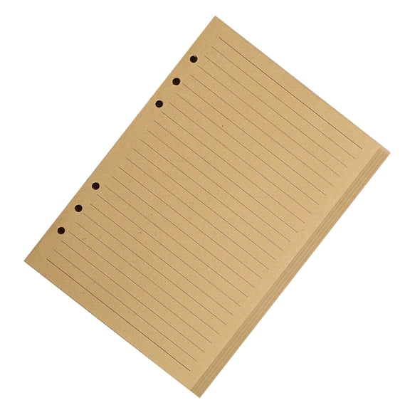 A 5 Refill Paper Line 6 Holes Lined Filler Paper Replacement Sheets Refillable Filling Paper for Notes