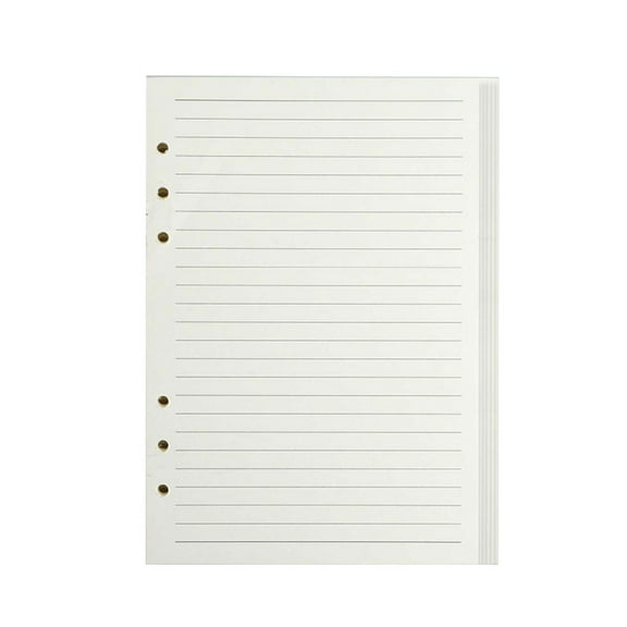 A 5 Refill Paper Lined Refillable Note Paper 6 Holes Refill Inserts for Notebook