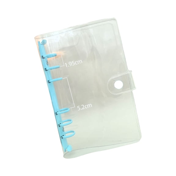 A 6 6 Rings Binder Cover Soft Binder Cover Folder Snap Button Closure Refillable Planner Binder School Office Supplies