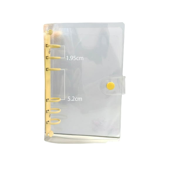 A 6 6 Rings Binder Cover Soft Binder Cover Folder Snap Button Closure Refillable Planner Binder School Office Supplies