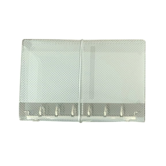 A 6/A 7 Clear Notebook Cover Binders Folder Three Fold Binders Cover with Elastic for Paper Storage