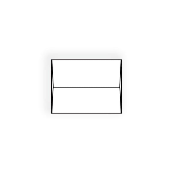 #A-6 Announcement Envelopes, 4-3/4" x 6-1/2", 24#, Bright White (96% Brightness), Acid Free, Square Flaps (Box of 500)