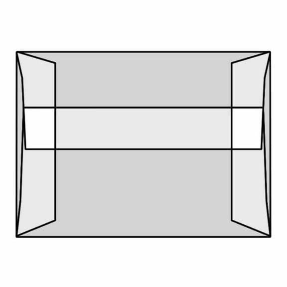 #A-6 Announcement Envelopes, 4-3/4" x 6-1/2", 30#, White Translucent, Acid Free, Side Seams, Square Flaps (Box of 500)