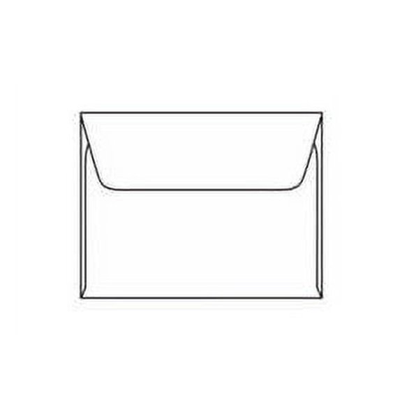 A-6 Machine Insertable Announcement Envelopes, 4-3/4" x 6-1/2", White Vellum 24 lb (SFI Certified), Two Side Seams - Case of 2500
