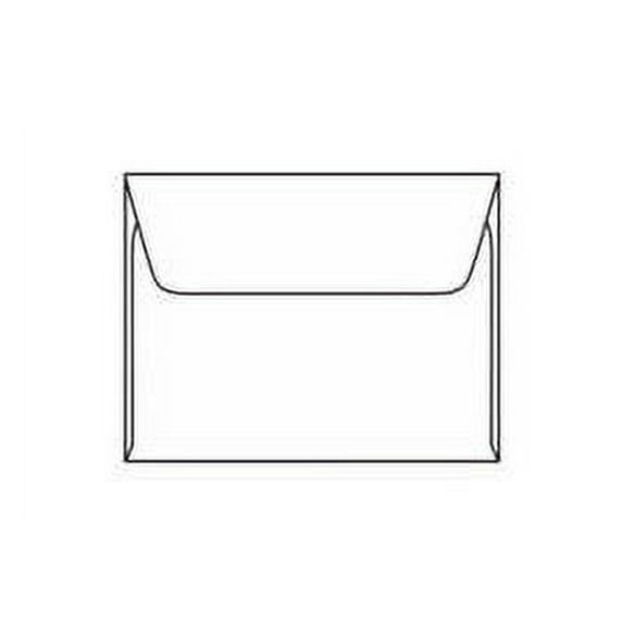 A-6 Machine Insertable Announcement Envelopes, 4-3/4" x 6-1/2", White Vellum 24 lb (SFI Certified), Two Side Seams - Case of 2500