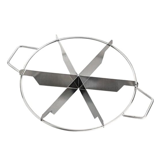 A 6-Section Stainless Steel Cake Divider For Even Slicing Of Pies And Pizzas Easy To Use And Clean Kitchen Tool
