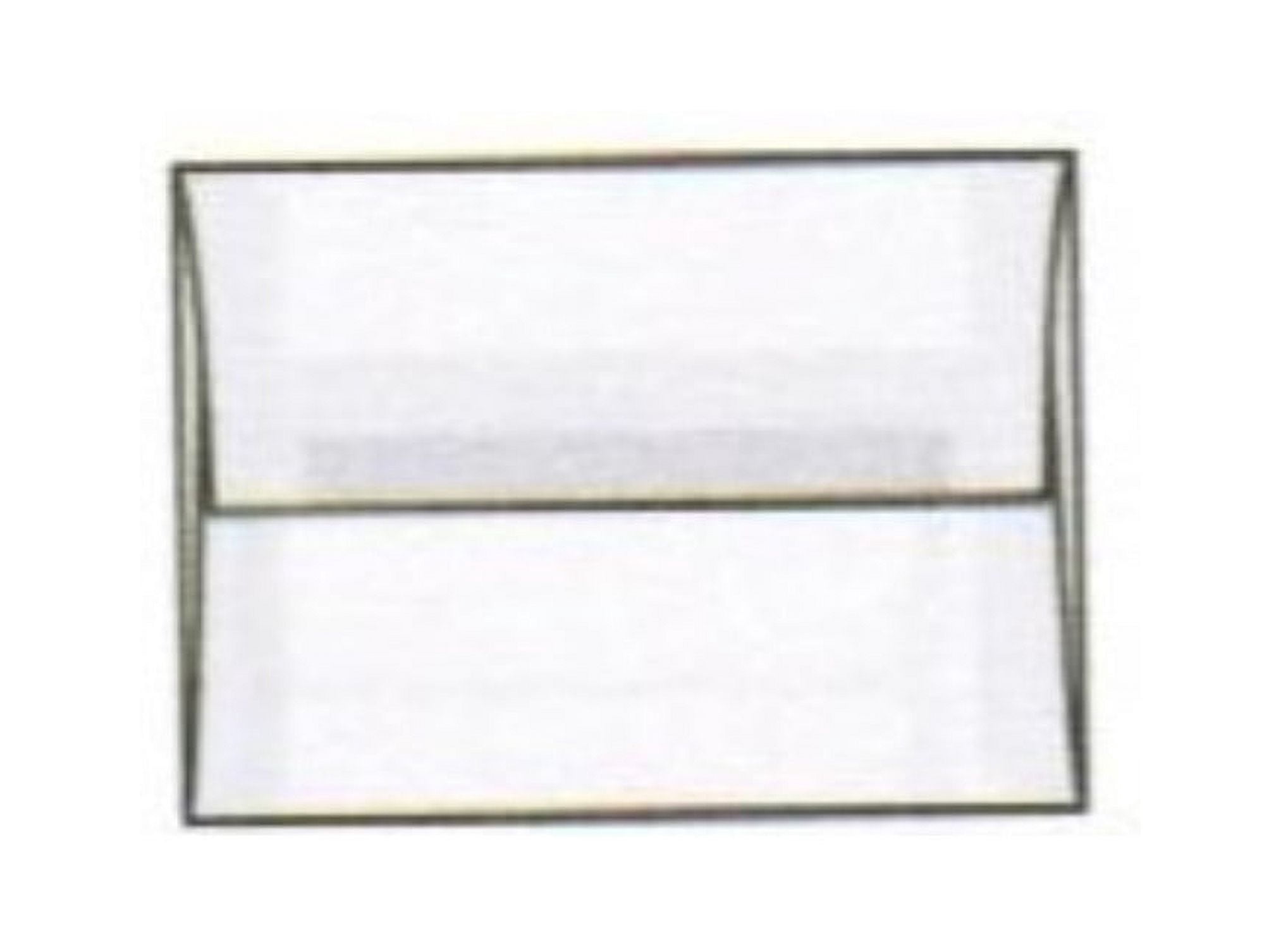 A-6 White Translucent Announcement Envelopes, 4-3/4" x 6-1/2", Square Flaps, 30 lb, Side Seams, Acid Free (FSC® Certified) - Box of 500 Envelopes
