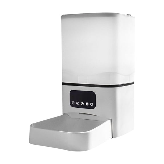 A 6L Pet Feeder Automatic For Dogs Cats Timer Control Manual Button No Camera