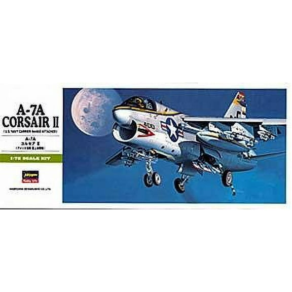A-7 A-7A Corsair II - US NAVY 1/72 Scale Plastic Model Building Kit - Hasegawa 00238