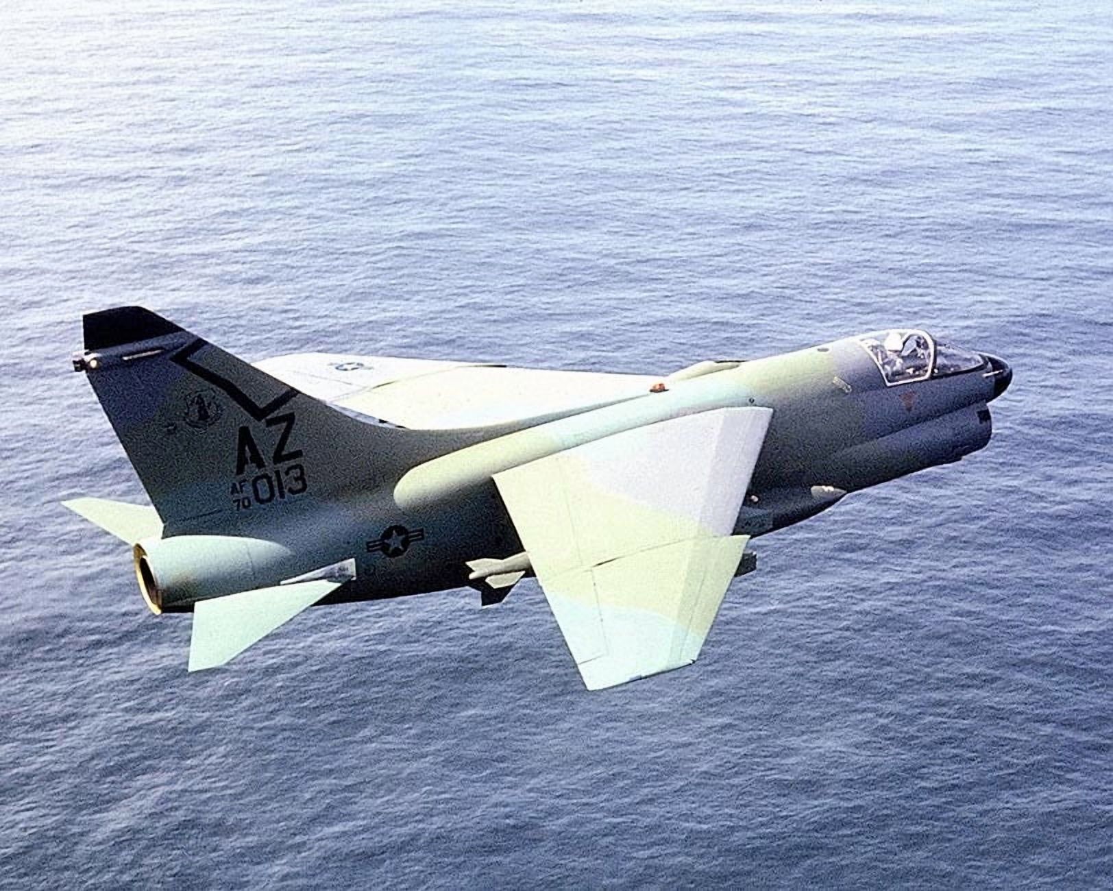 A-7 Corsair II Aircraft U.S. Air Force Style -1 - 20x30 Inch Laminated ...