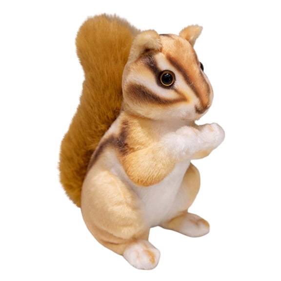 A 7 Inch Lifelike Chipmunk Plush Toy Soft Stuffed Animal Doll For Kids Home Decor Play Fun