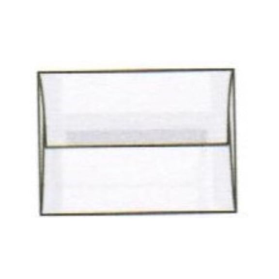A-7 White Translucent Announcement Envelopes, 5-1/4" x 7-1/4", Square Flaps, 30 lb, Side Seams, Acid Free (FSC Certified) - Box of 500 Envelopes