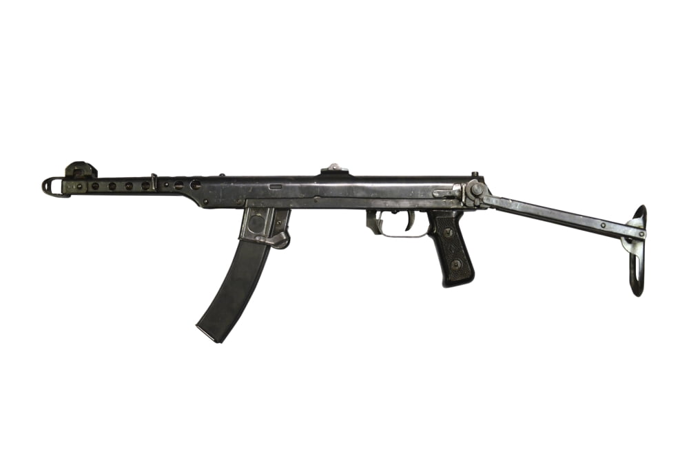 A 762mm Type 54 machine gun a variant of the Soviet PPS machine gun Canvas Art - Andrew ChittockStocktrek Images (35 x 23)