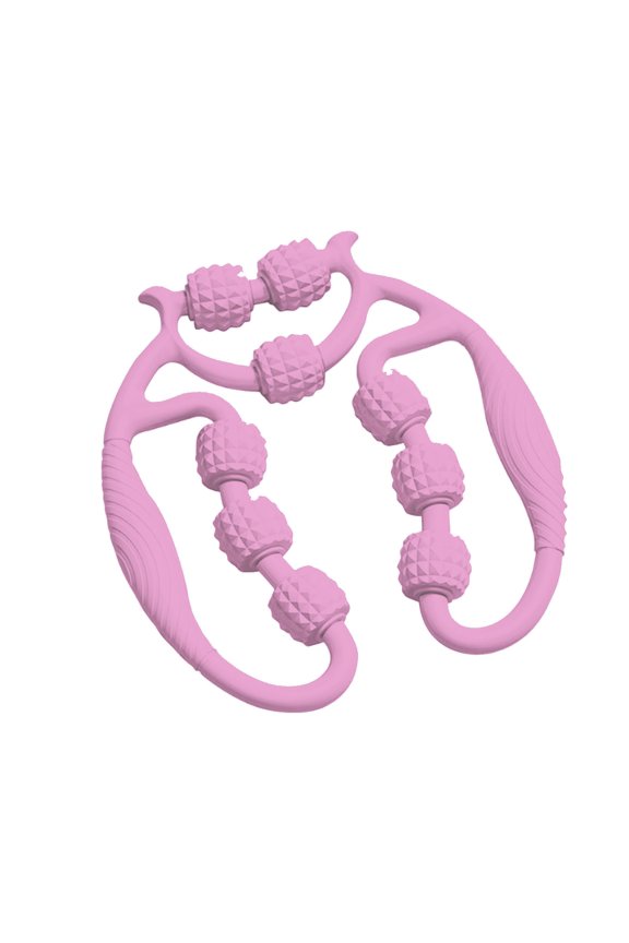 A 9 Wheel Leg Muscle Massage Roller Device For Relaxation Cellulite Reduction Thigh Calf Slimming Tool Home Use Random Color Design