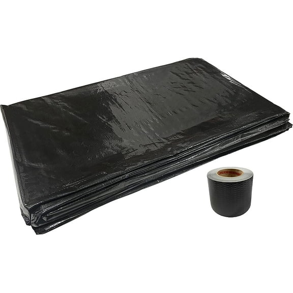 A.A 14' Wide Underbelly/Belly Bottom Kits with Flex Mend Tape for RVs and Campers | Belly Bottom Kits for Mobile Homes with FlexMend Tape (30')