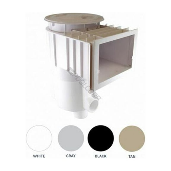 A&A Manufacturing 501307 Quikskim Venturi Skimmer with Lid, Gray & Tan