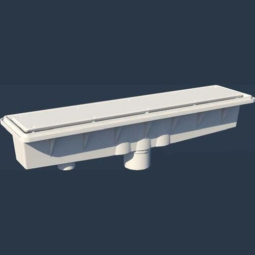 A&A Manufacturing AVSC Single Suction Standard Top Channel Drain Dark Gray