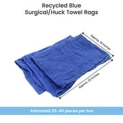 A&A Wiping Cloth- Recycled Green Surgical/Huck Towel Rags, Perfect Non-Streaking, and No Lint Towels, Multi-Purpose Towels, 5 Pound Box