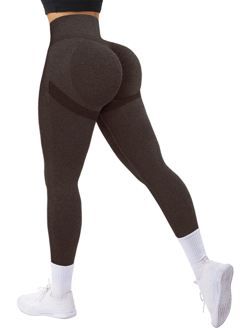 Wholesale Fuchsia Bowknot Bubble Butt Lift Gym Leggings
