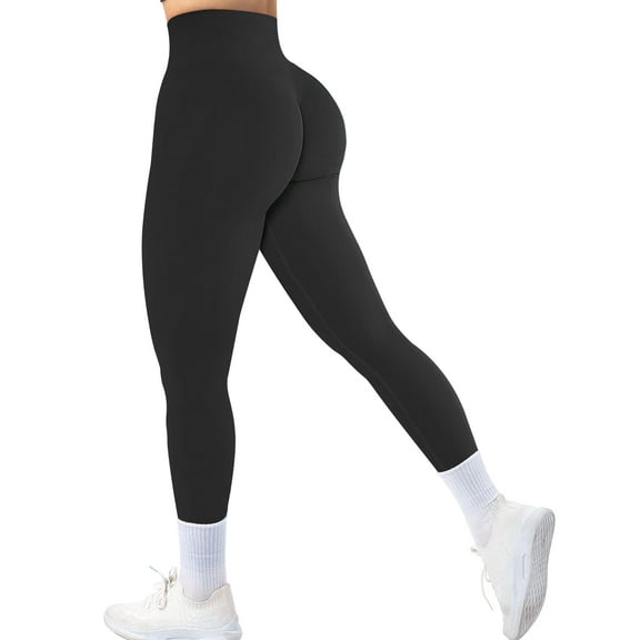 A AGROSTE Women's Seamless Scrunch Butt Lifting Leggings, Comfort Tights for Workout, Sport, Yoga