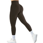 A AGROSTE Women's Seamless Scrunch Butt Lifting Leggings, Comfort Tights for Workout, Sport, Yoga