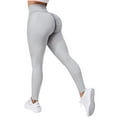 thumbnail image 1 of A AGROSTE Seamless Leggings for Women,  V-Cross High Waisted Workout Yoga Pants, Amplify Ruched Booty Tights, 1 of 9