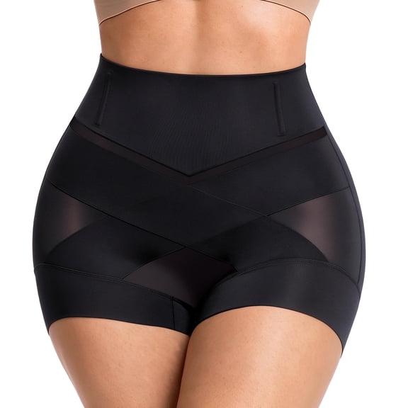 A AGROSTE Shapewear for Women Tummy Control High Waisted Cross Compression Belly Shapewear Underwear Smoothing Butt lifing Shapewear Panties