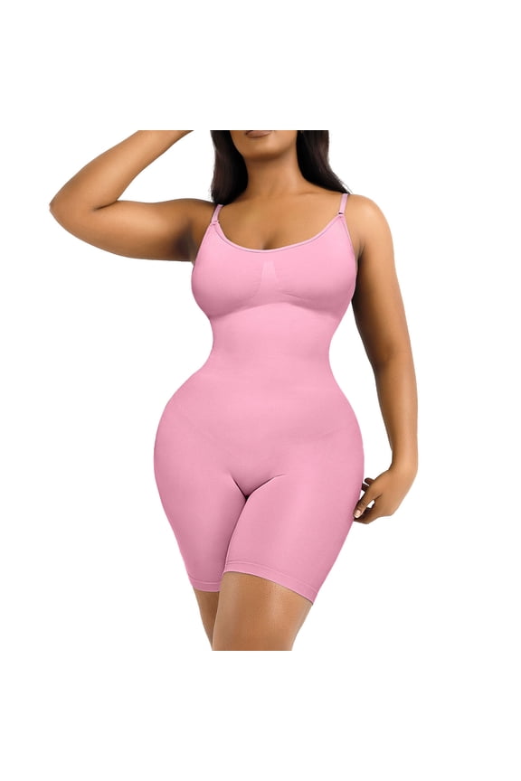 Women Seamless Full Body Shapewear Bodysuits Rompers Tummy Control Sculpting Butt Lifter Body Shaper Thigh Slimmer One Piece Jumpsuit